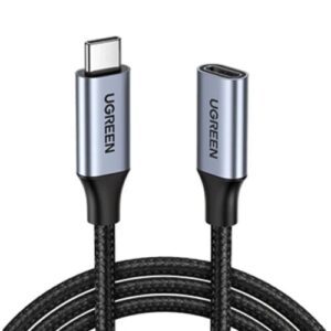 UGREEN US372 USB C 3.1 Male to USB C Female Extension Cable- 0.45m（10Gbps)