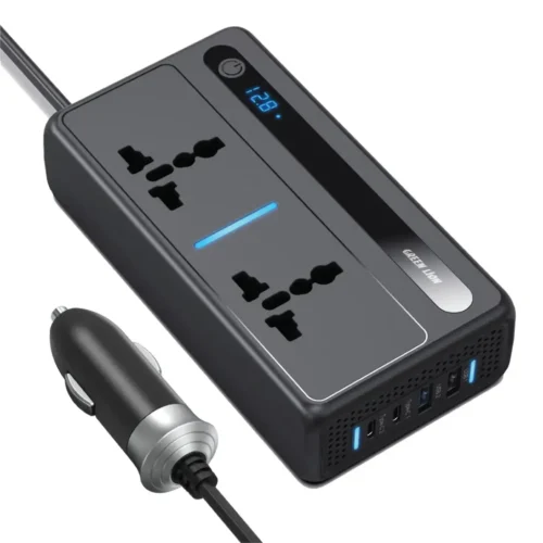 Green Lion GC-250 Car Inverter 200W – Black